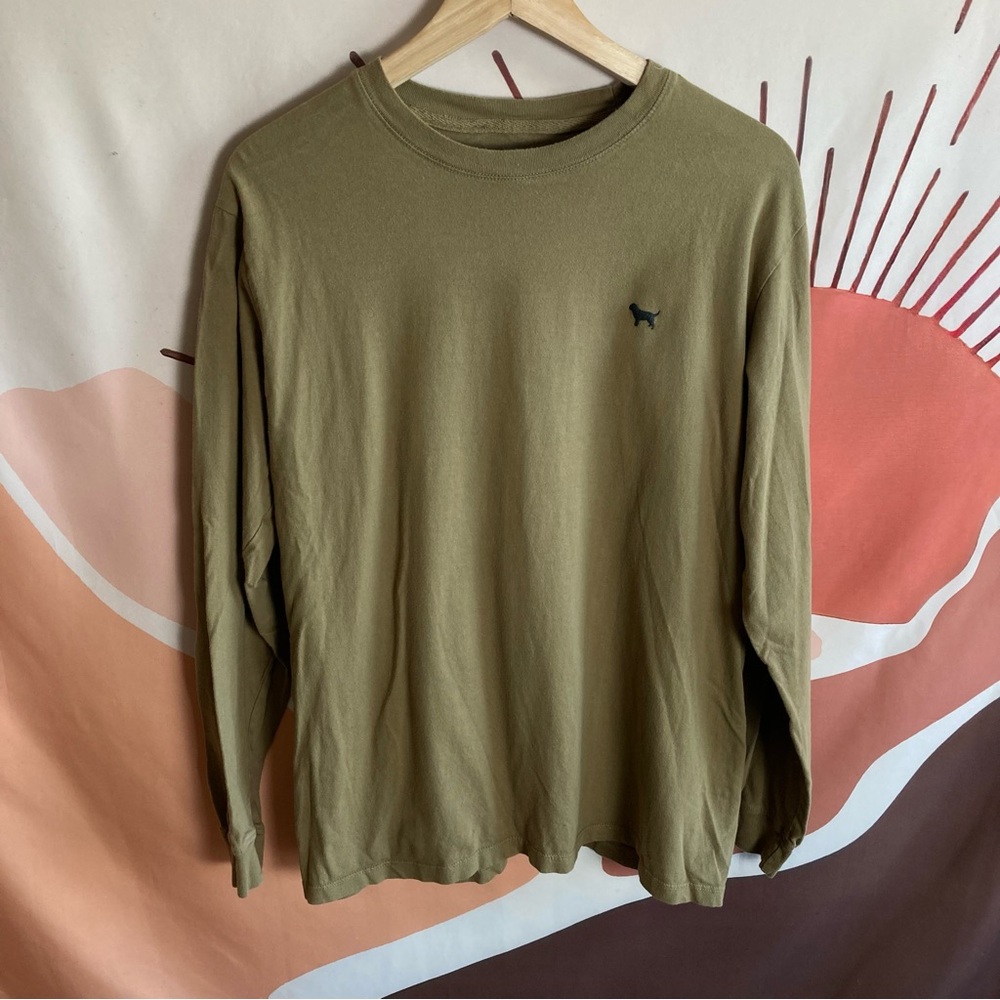 Simply Southern Women’s Long Sleeve Graphic Tee Size Medium Crew Neck Khaki